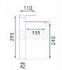 VEDO -  Wylewka wannowa ścienna - 155mm DESSO ORO złoto  VBD4033S/ZL